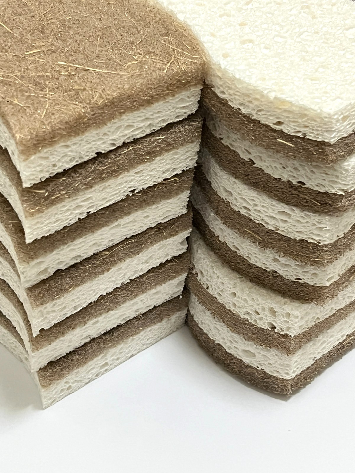 Biodegradable Natural Scrub Sponges 12-Pack Non-Scratch Plastic-Free Summer Sale