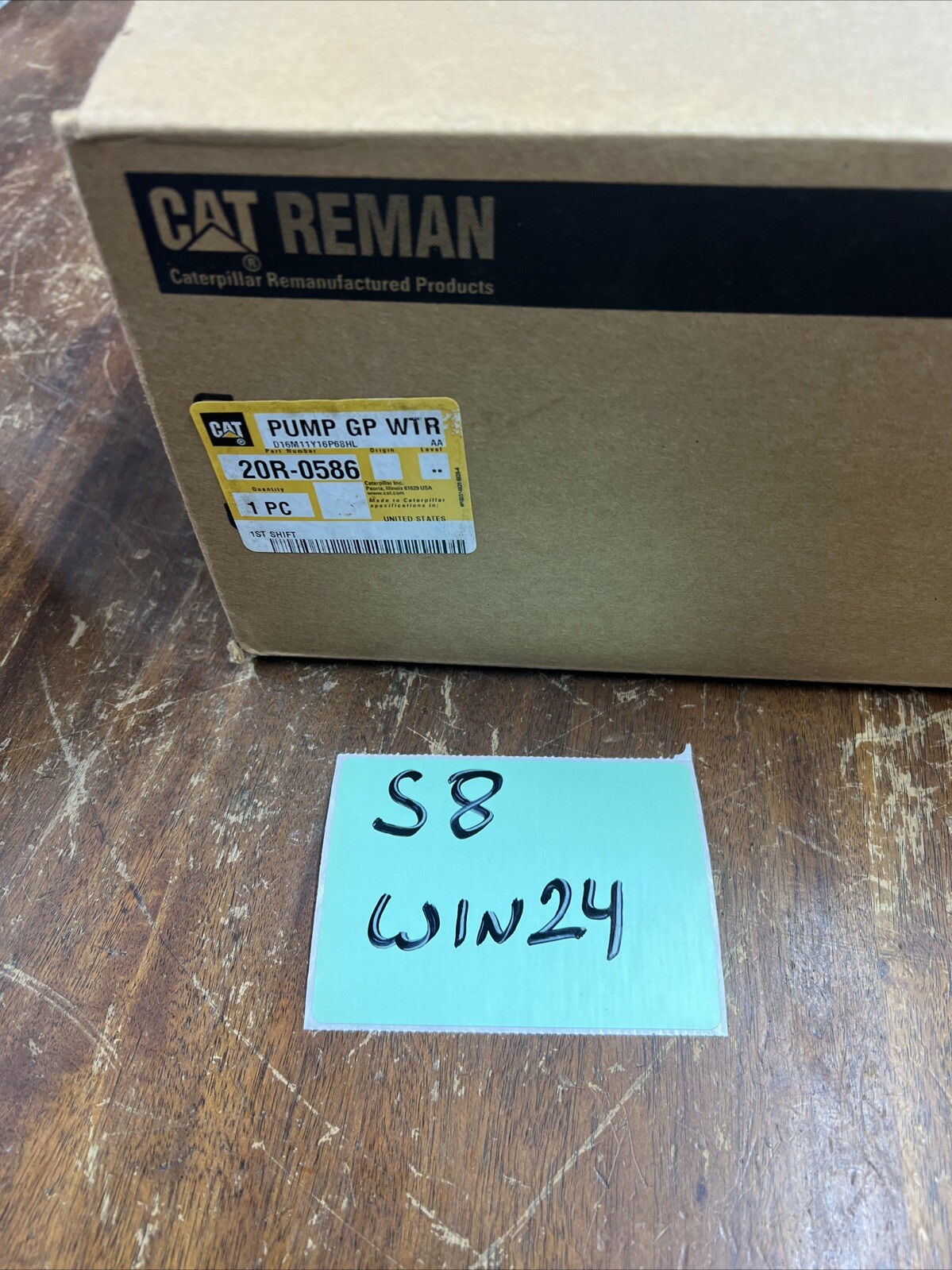 CATERPILLAR GP Water Pump Reman 20R-0586 CATERPILLAR GP Water Pump Reman 20R-0586