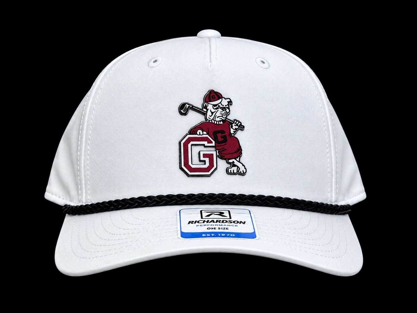 Georgia Bulldogs GOLF Retro Richardson 258 Performance Rope Hat Snapback 