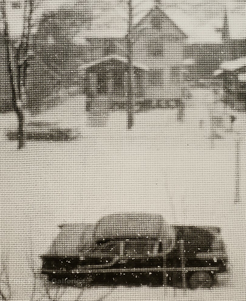 1960/72 Vintage ANSEL ADAMS Rochester House Car Snow Street Scene Photo On 8x10