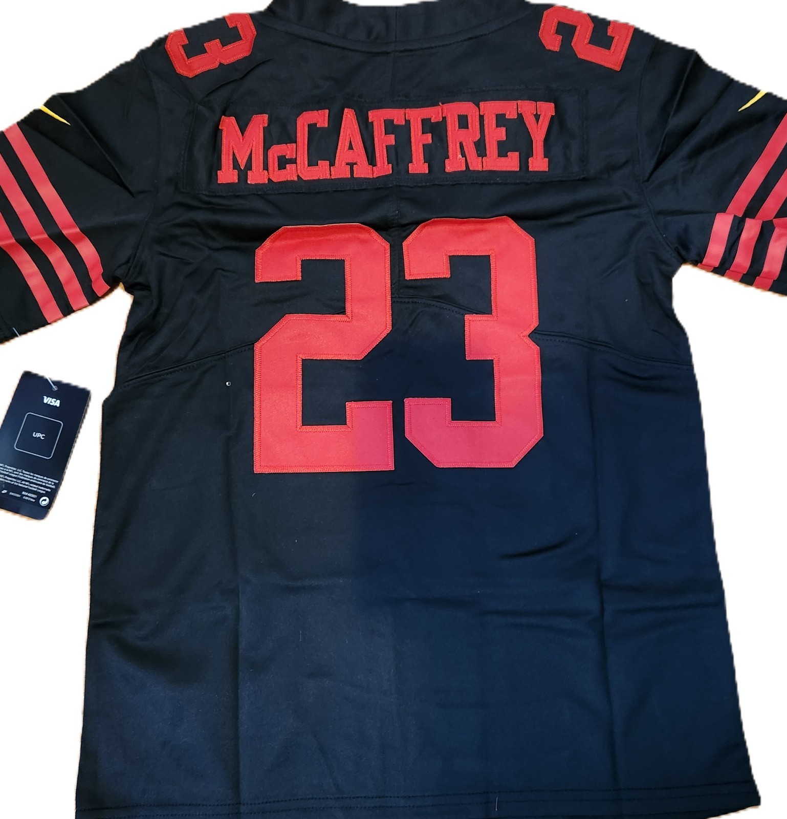NWT adult customized 49ers #23 christian Mccaffrey S-3xL stitched black NWT adult customized 49ers #23 christian Mccaffrey S-3xL stitched black