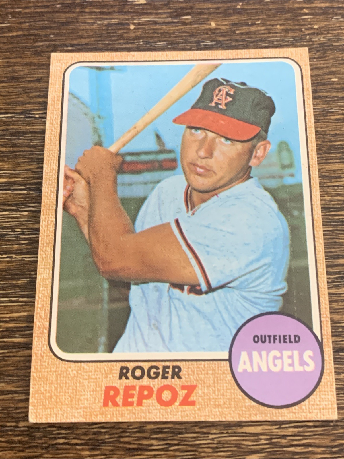 1968 TOPPS ROGER REPOZ #587 HIGH SERIES ANGELS VG-EX+ OR BETTER
