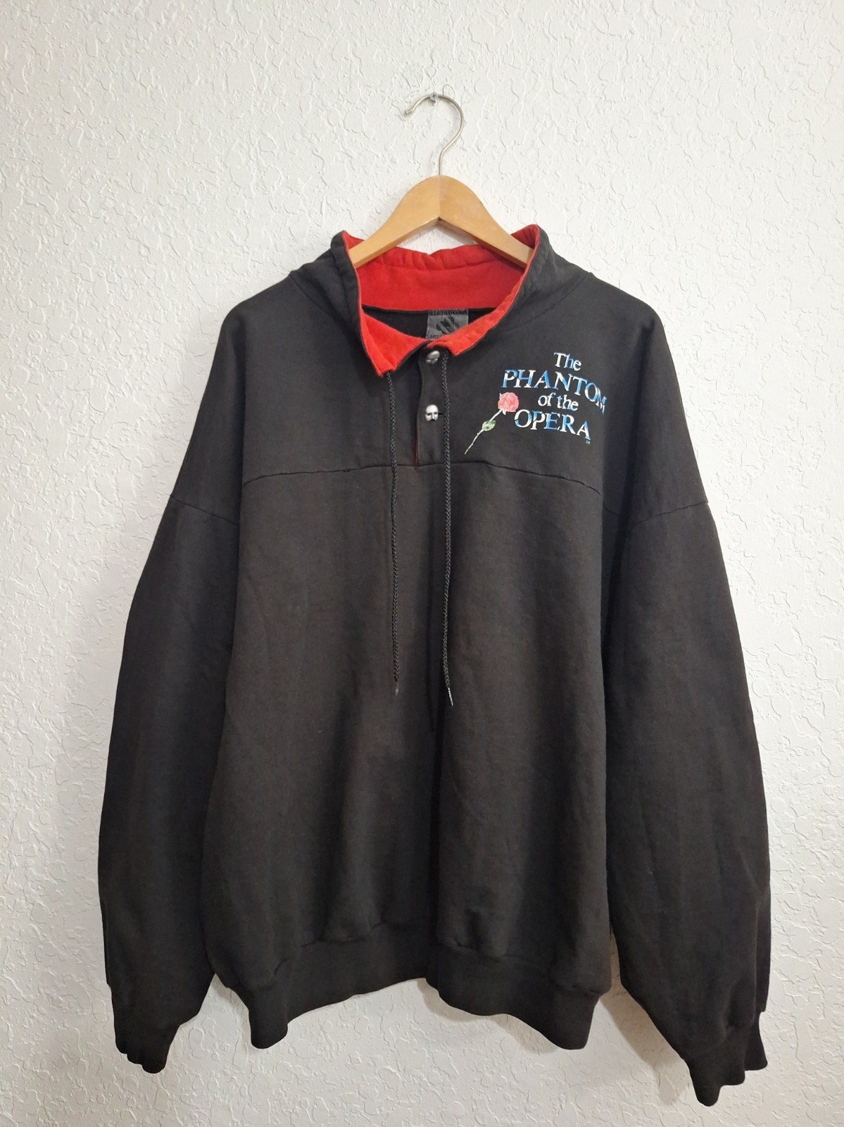 Vintage Phantom of the Opera Millentex Sweatshirt Pullover Black XL 90s Rare