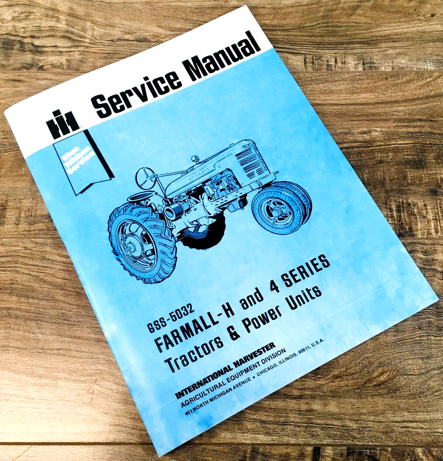 Farmall H Hv Tractor Service Manual Repair International Ih Mccormick Quick Ship