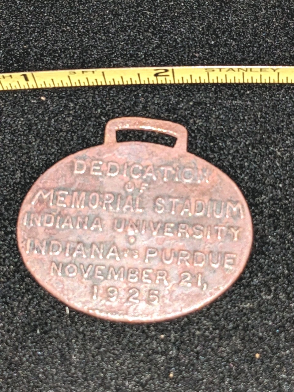 Antique 1925 Indiana University Memorial Stadium Dedication Watch Fob/Medal
