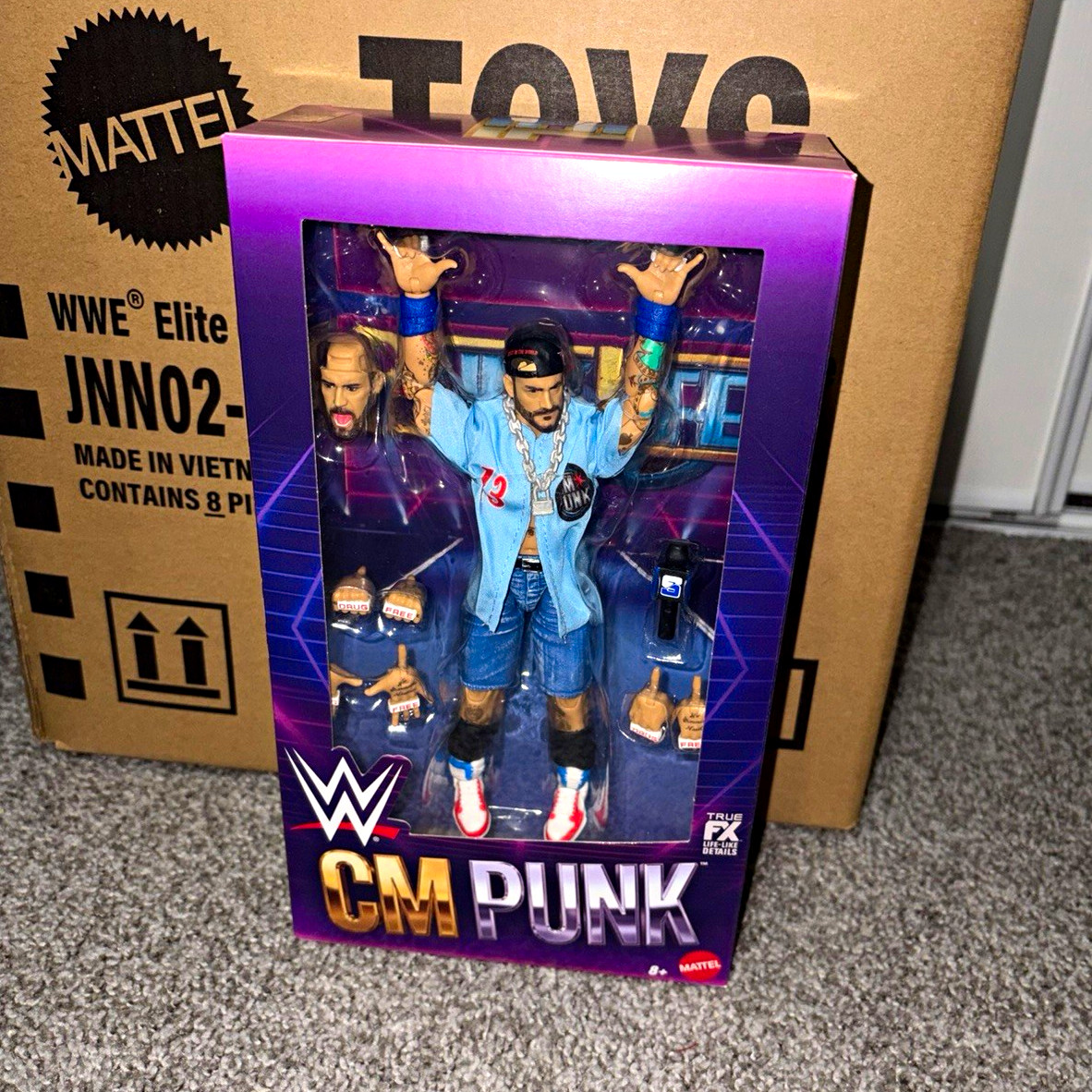 WWE Elite CM Punk Action Figure Mattel Creations “Punk Life” WWE Elite CM Punk Action Figure Mattel Creations “Punk Life”