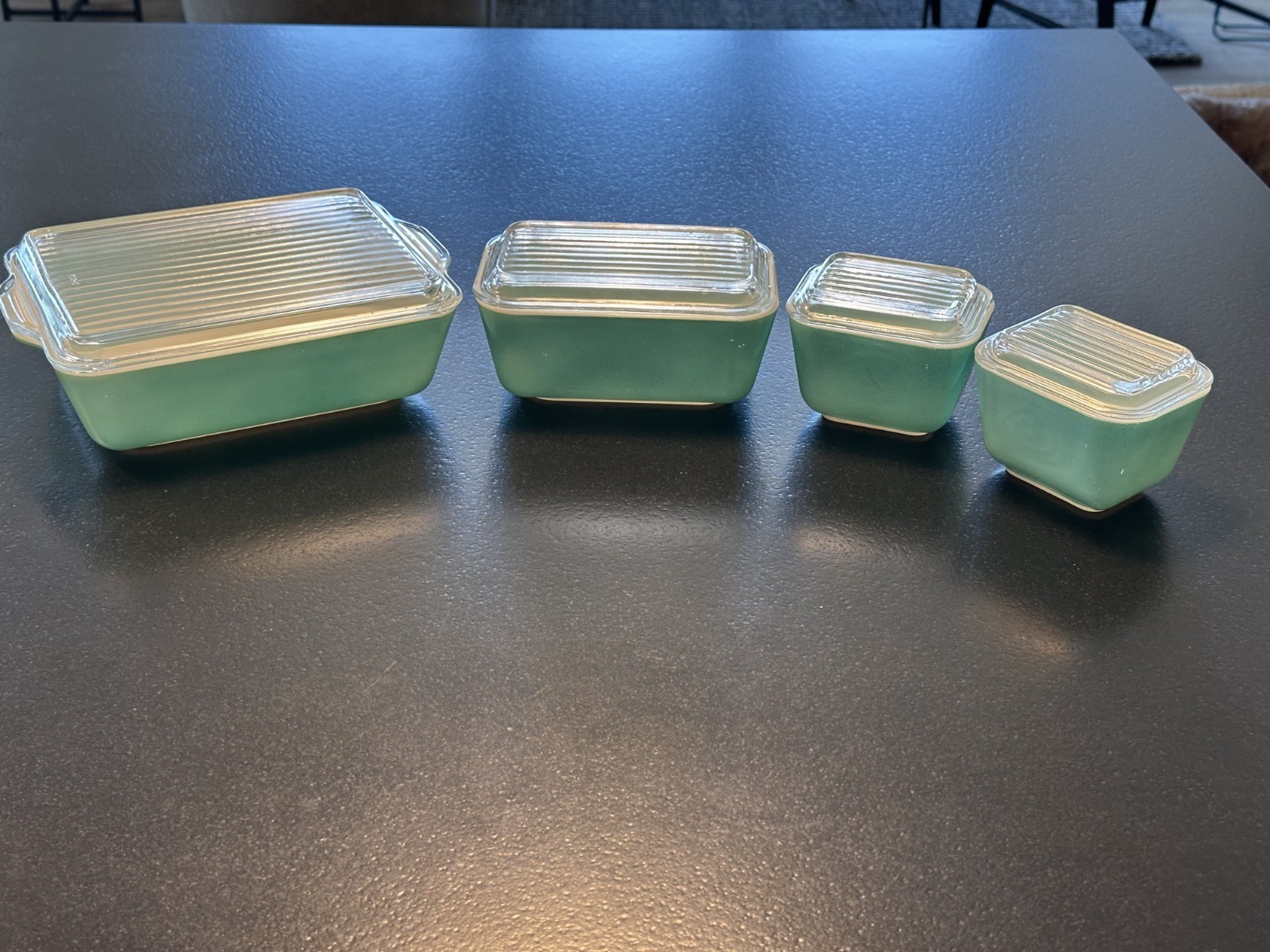 Vintage Turquoise Pyrex Refrigerator Set 8 piece Vintage Turquoise Pyrex Refrigerator Set 8 piece