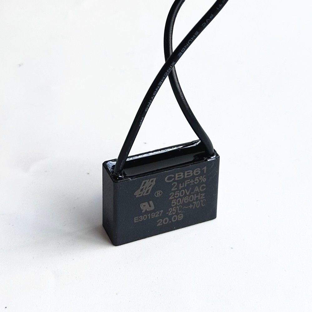 CBB61 250V  Capacitor 2 wires 1/2/3/3.5/4/5/6/7/8/9/10/12/15/18/20/24/25/30 UF