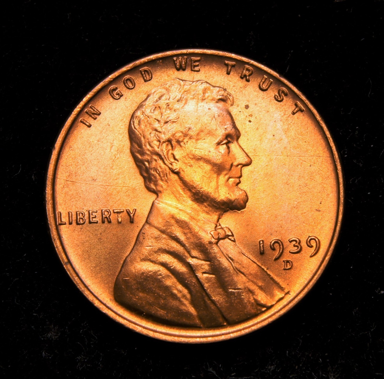 1939-D Lincoln Wheat Cent Gem BU++++++Red 1939-D Lincoln Wheat Cent Gem BU++++++Red