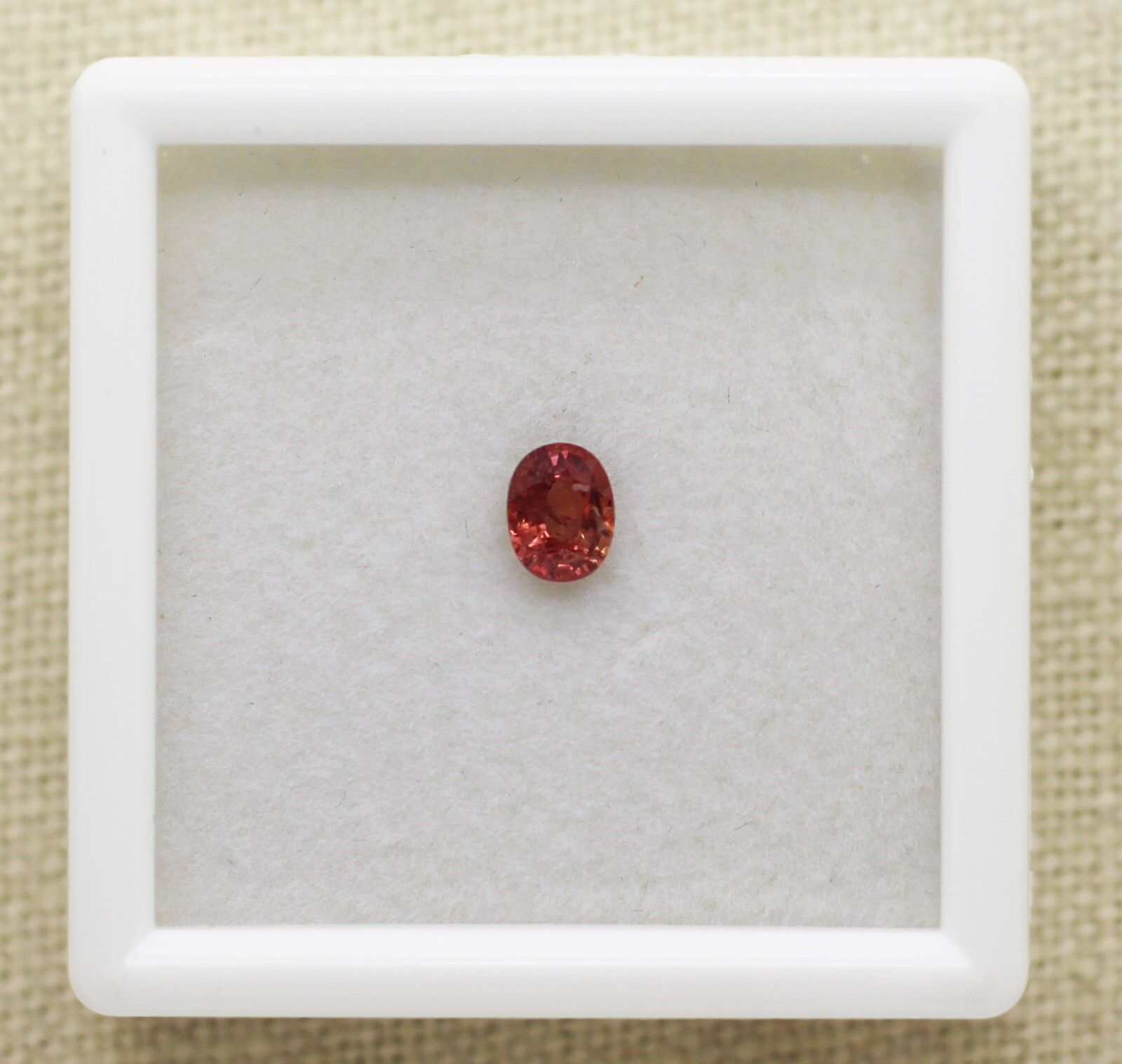 Natural 0.71ct Oval Cut Loose Padparascha Sapphire
