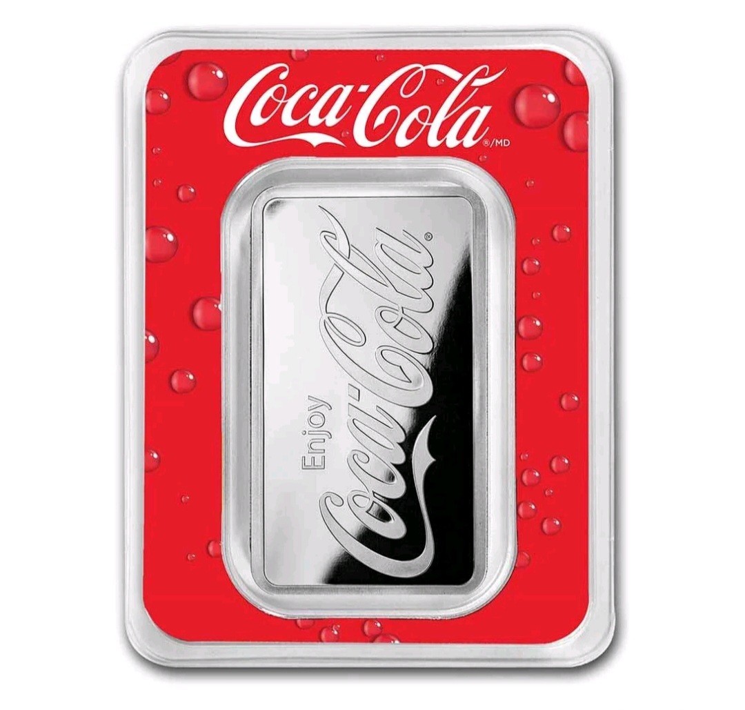 Coca-Cola® 1 oz Silver Struck Bar (in TEP)