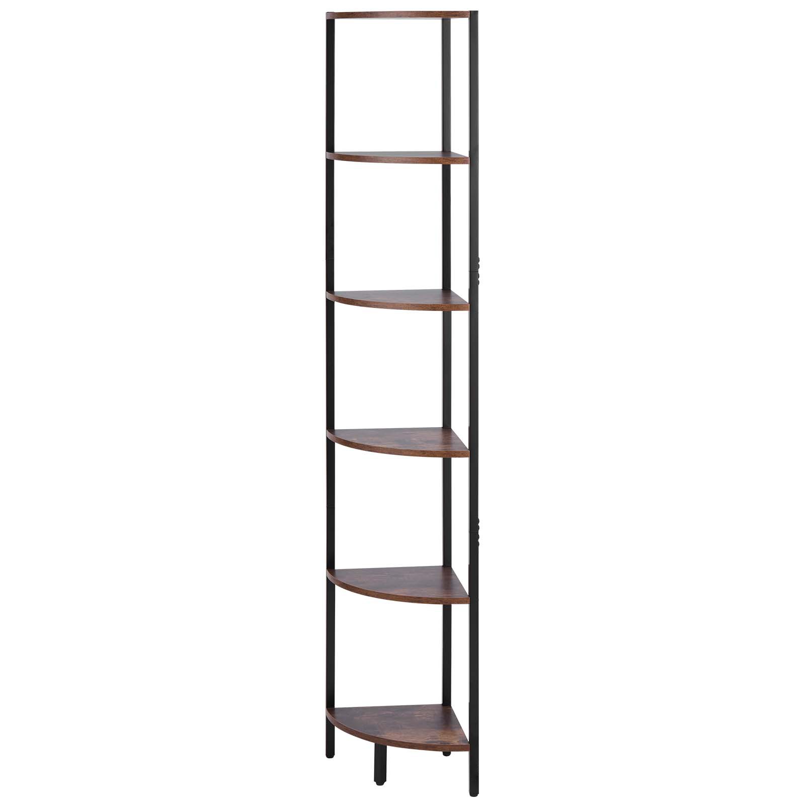 Uimoso 6-Tier Corner Shelf with LED Lighting, Tall Narrow Display Rack Uimoso 6-Tier Corner Shelf with LED Lighting, Tall Narrow Display Rack