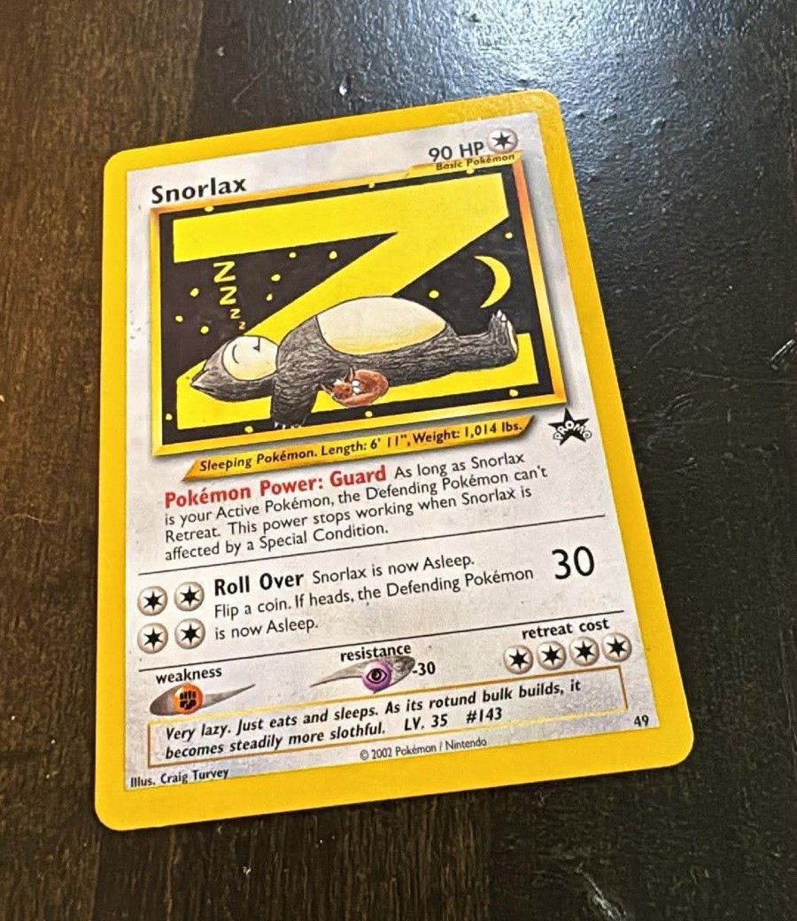 The Pokémon Company Snorlax 49/53 Wotc Promo Regular English 2002 90 HP Basic The Pokémon Company Snorlax 49/53 Wotc Promo Regular English 2002 90 HP Basic