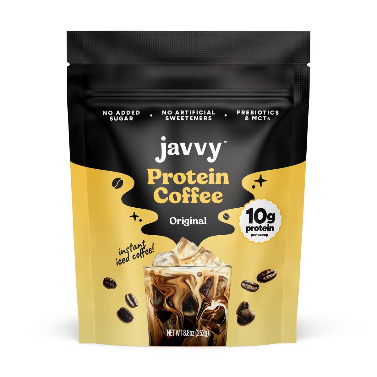 Javvy Original Protein Coffee Instant Coffee Powder - 8.8 oz Pack of 3