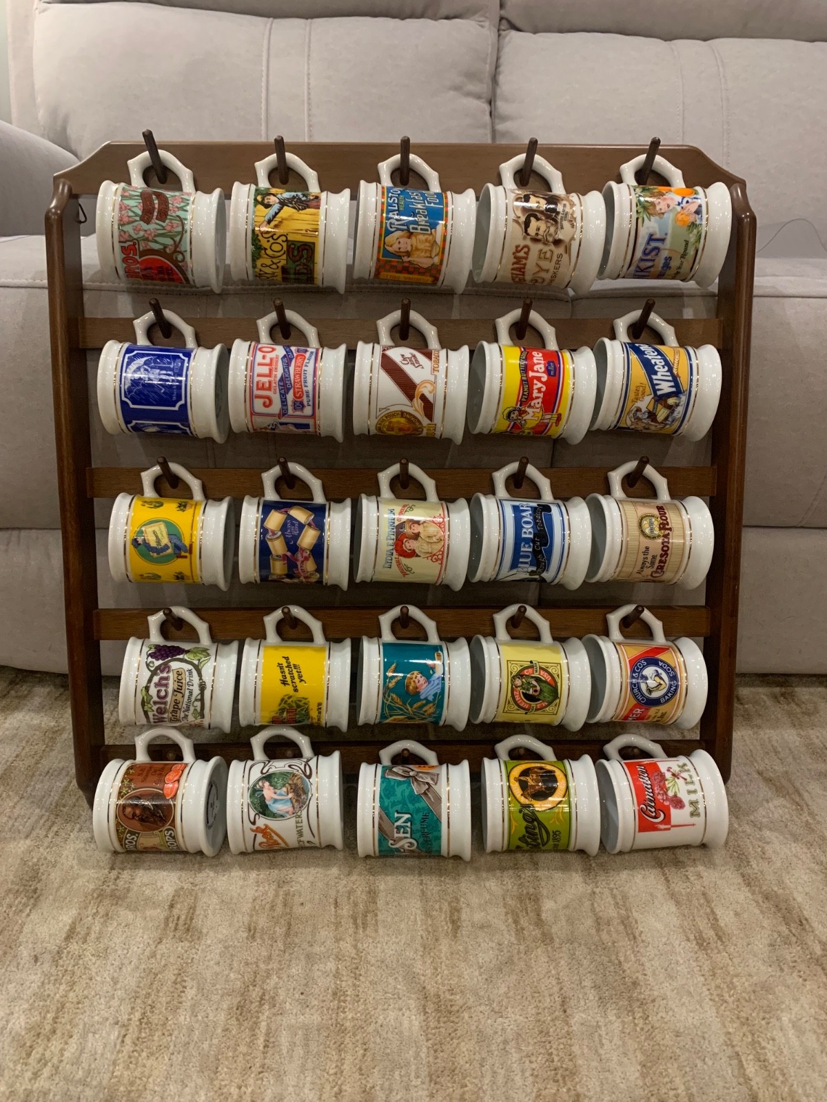 franklin mint porcelain 1985 the corner store series mug collection
