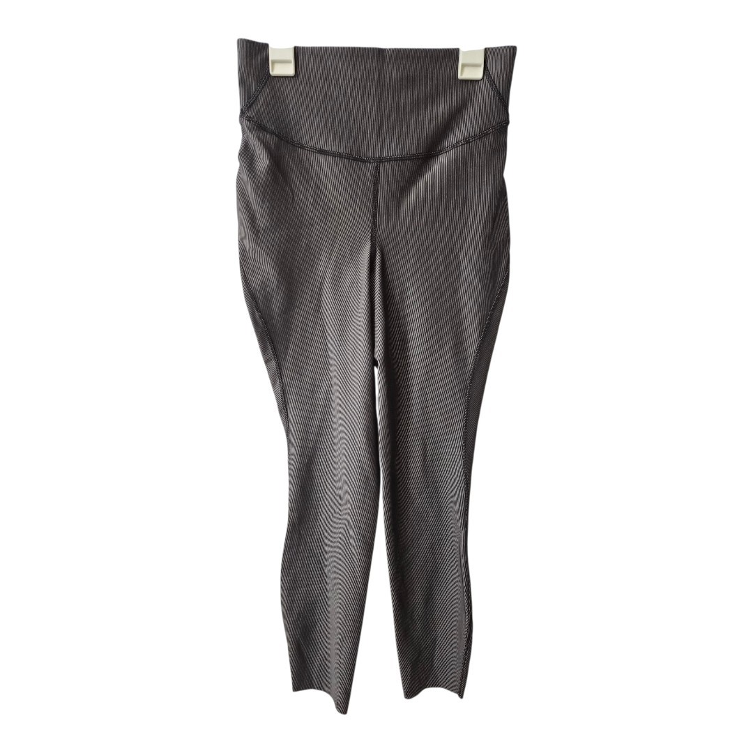 NWOT Lululemon Base Pace High-Rise Tight Two-Tone Ribbed Black Gull Gray Sz6