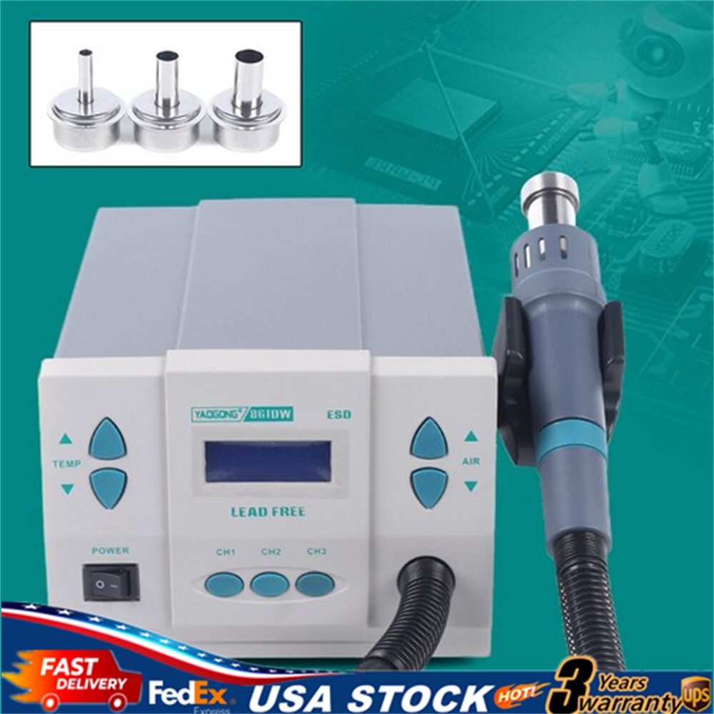 861DW Heat Gun Lead-free Hot Air Soldering Rework Station (1000W / 110V)  ﻿