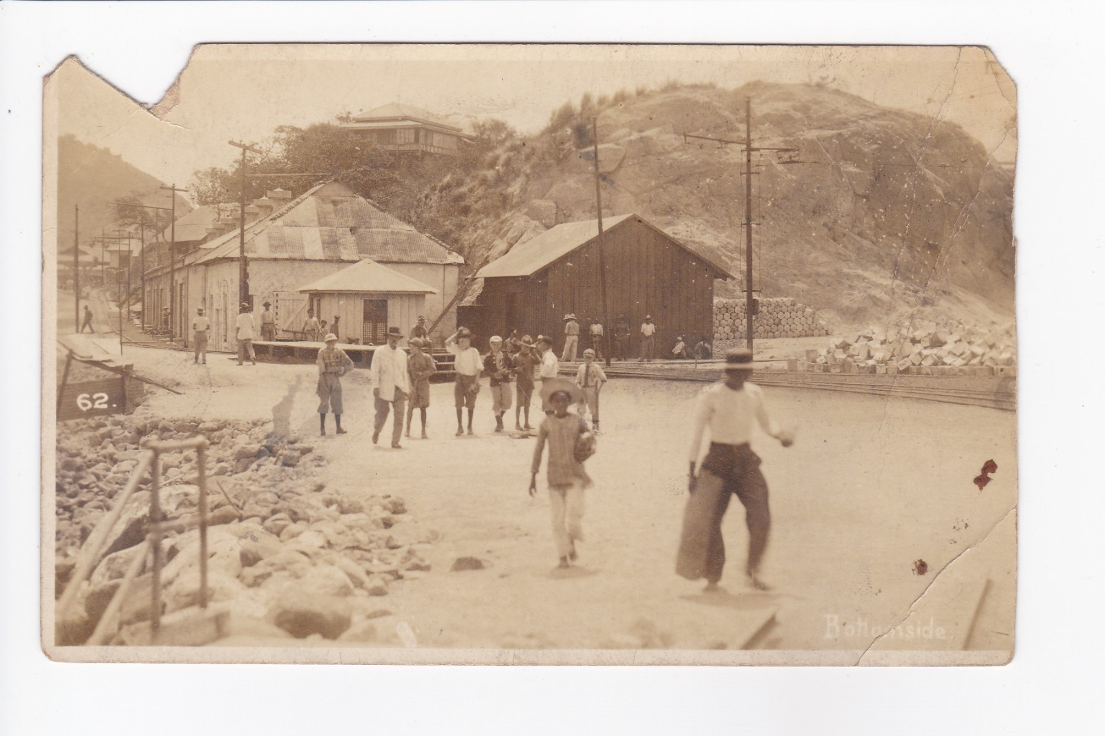 Street Scene In Downtown Area People Walking Around RPPC Real Photo Postcard Street Scene In Downtown Area People Walking Around RPPC Real Photo Postcard