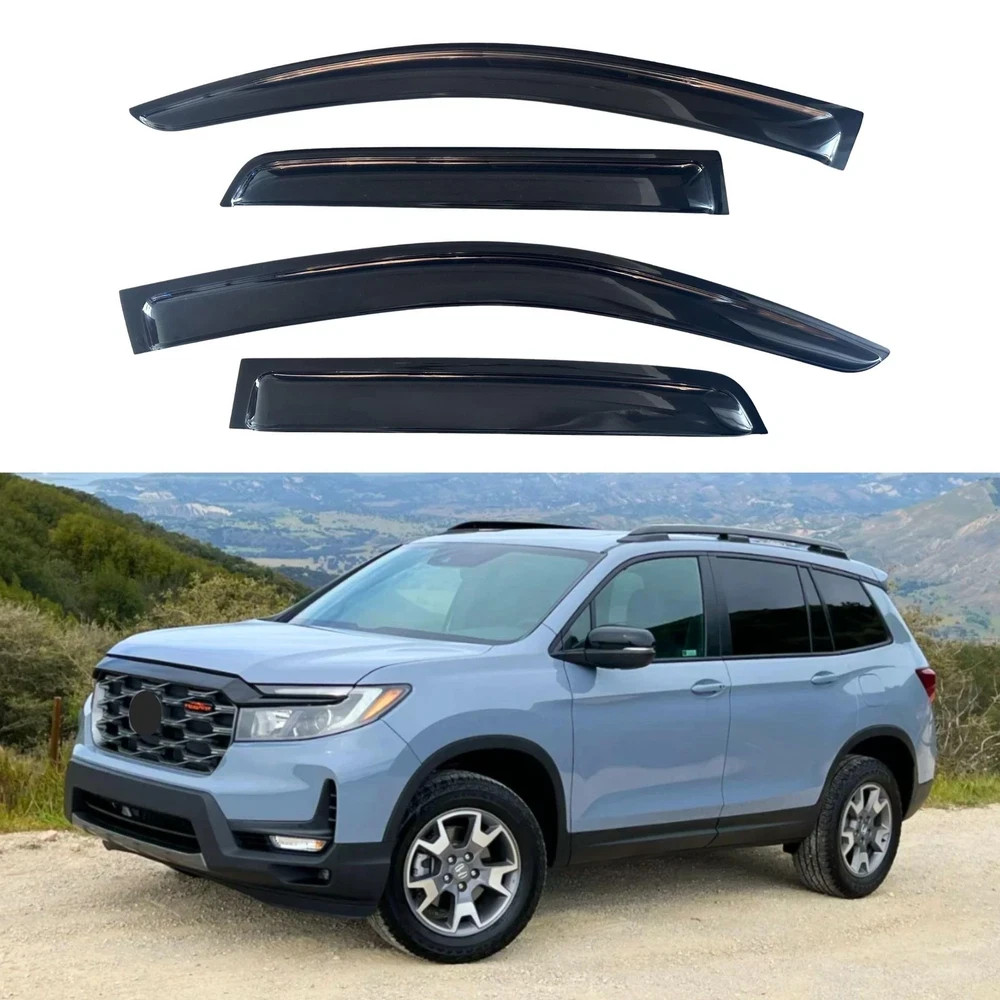 IG Window Visors Fit for 2019-2025 Honda Passport, Out-Channel Rain Guards Ve...