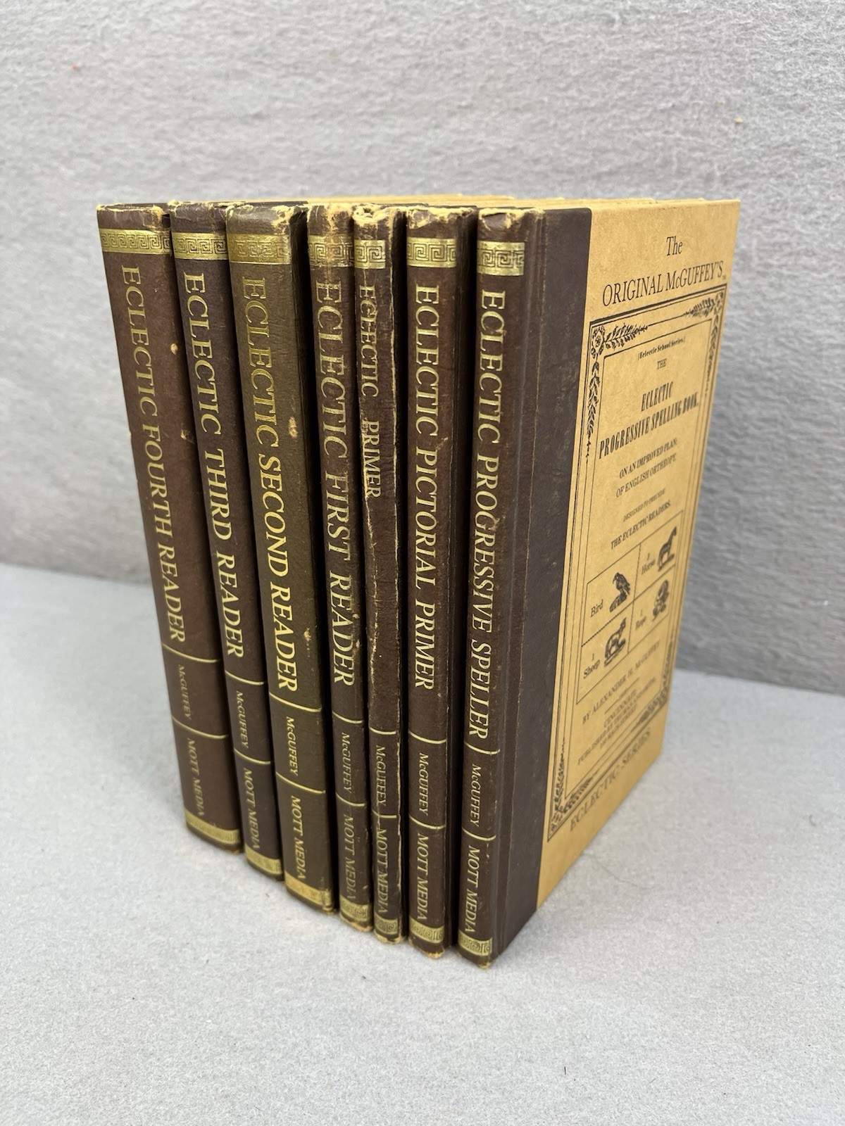 1983 reprint of the Original 1836 MCGUFFEY’S ECLECTIC READERS SERIES. Mott Media