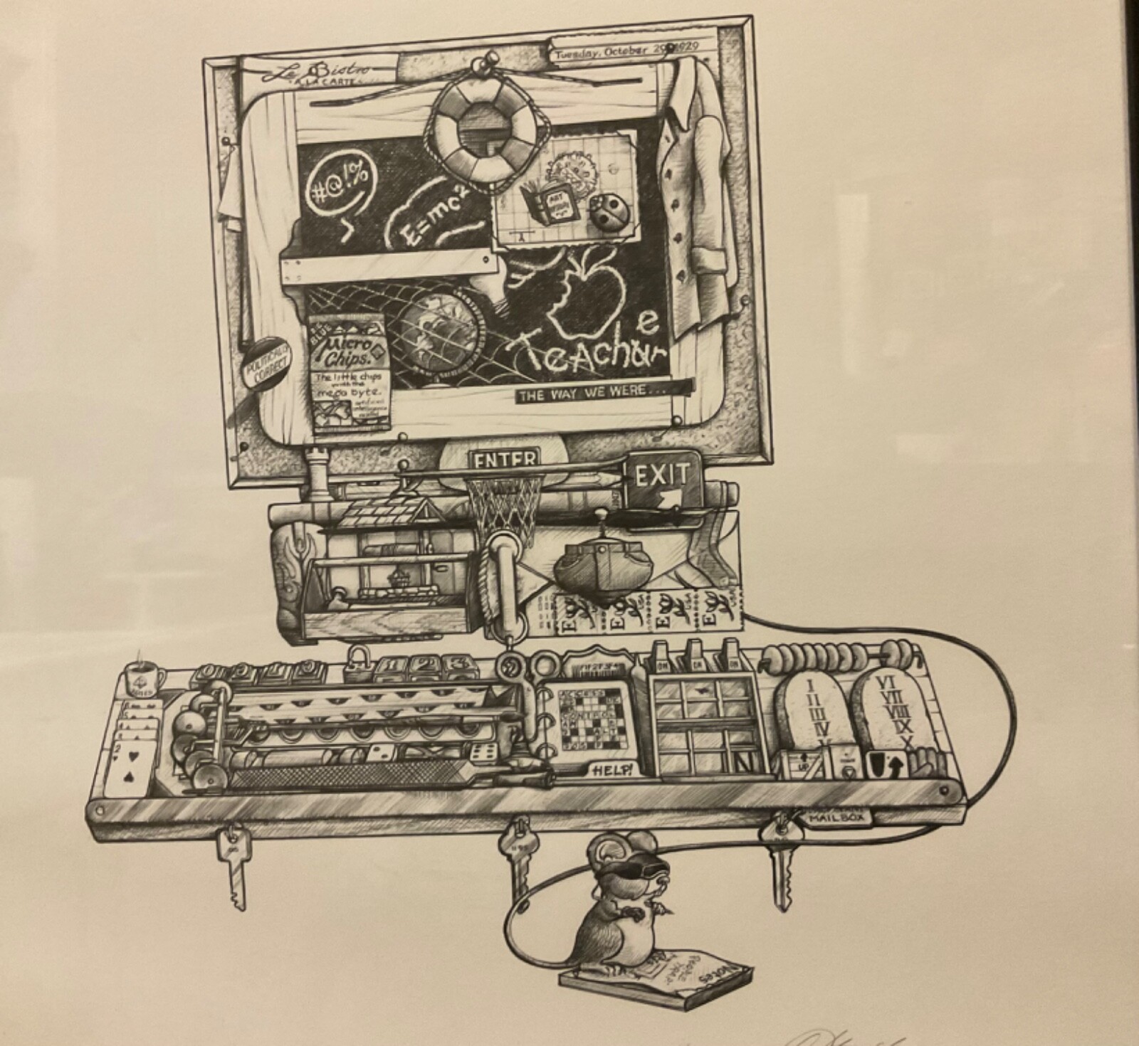 Don Stewart Artist Signed & Numbered & Framed APPLE MAC COMPUTER PC LE-PRINT Don Stewart Artist Signed & Numbered & Framed APPLE MAC COMPUTER PC LE-PRINT