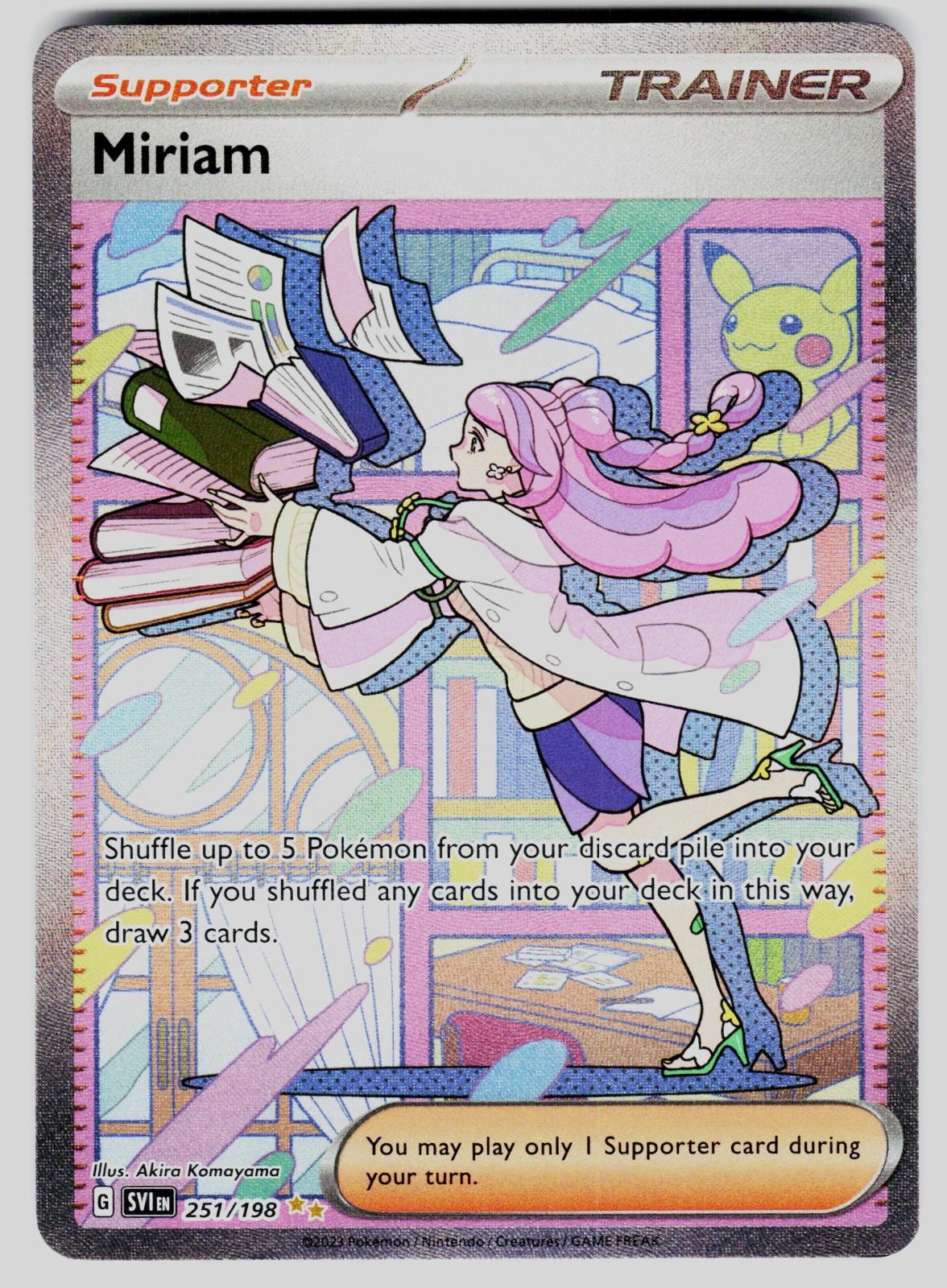 Miriam 251/198 Special Illustration Rare Scarlet & Violet Pokemon Holo NM
