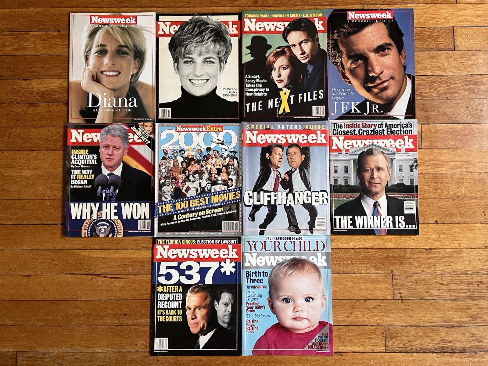 VINTAGE 1997-2000 Newsweek Magazine Lot 90s Y2K