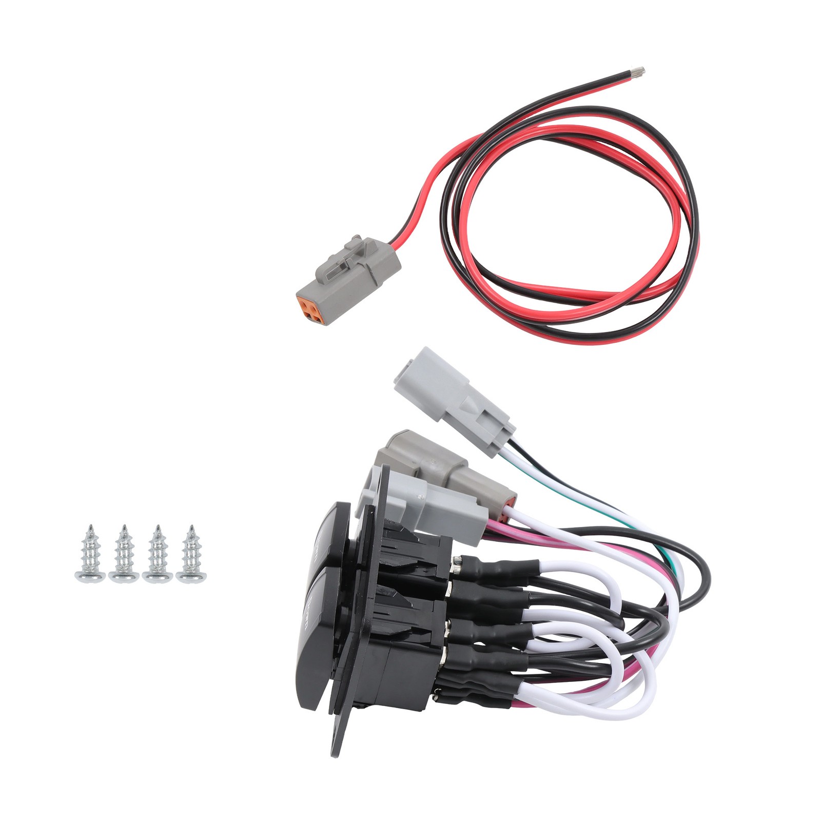 LABLT 10222211D For Lenco Marine Trim Tab Double Rocker Switch Kit 10222-211D