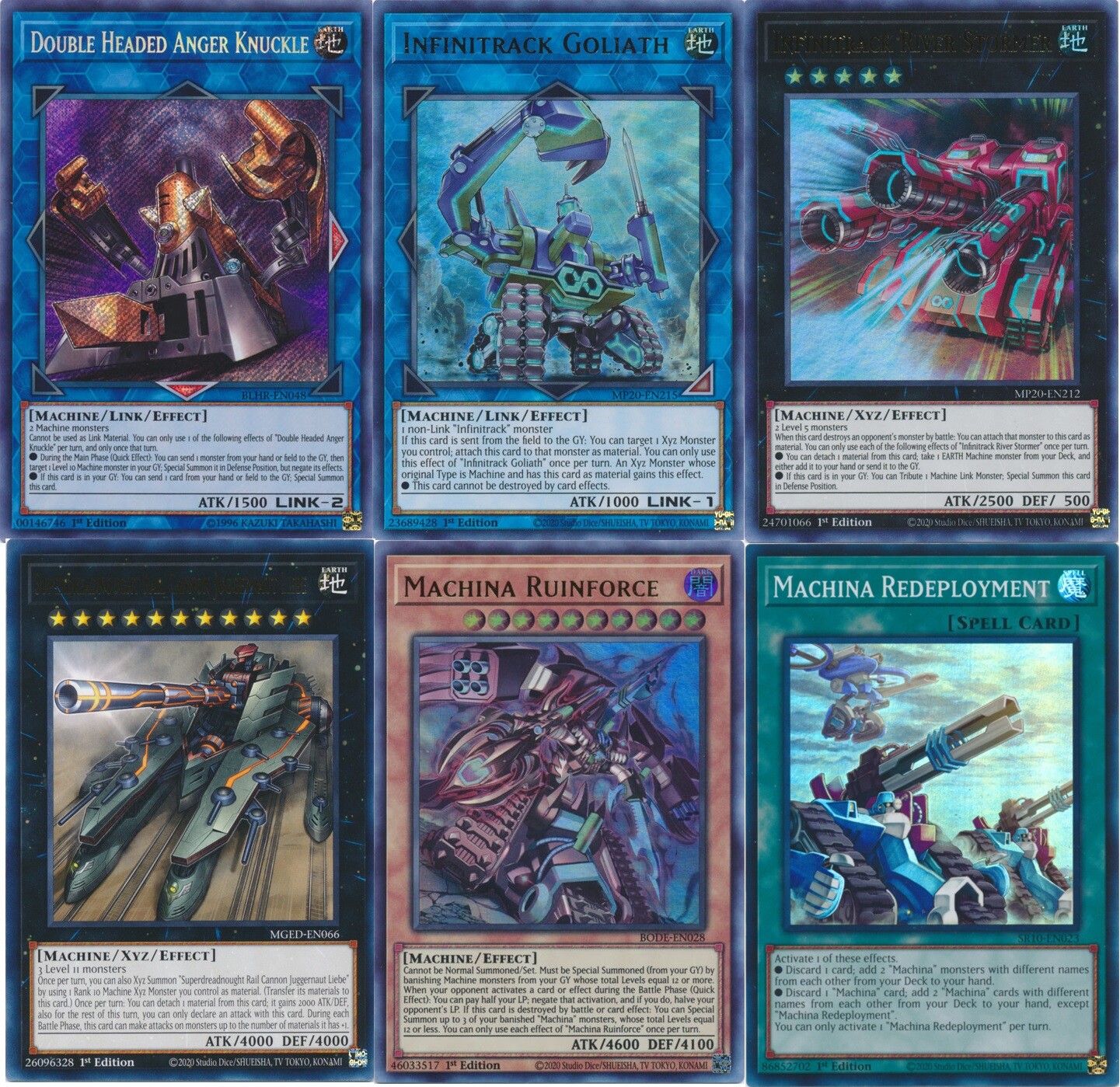 Yugioh Earth Machine Tournament Deck - Machina Ruinforce Infinitrack Urgent  NM