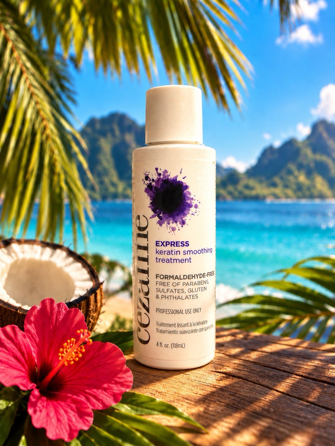 Cezanne Express Keratin Smoothing Treatment Formaldehyde-Free 4 .Oz