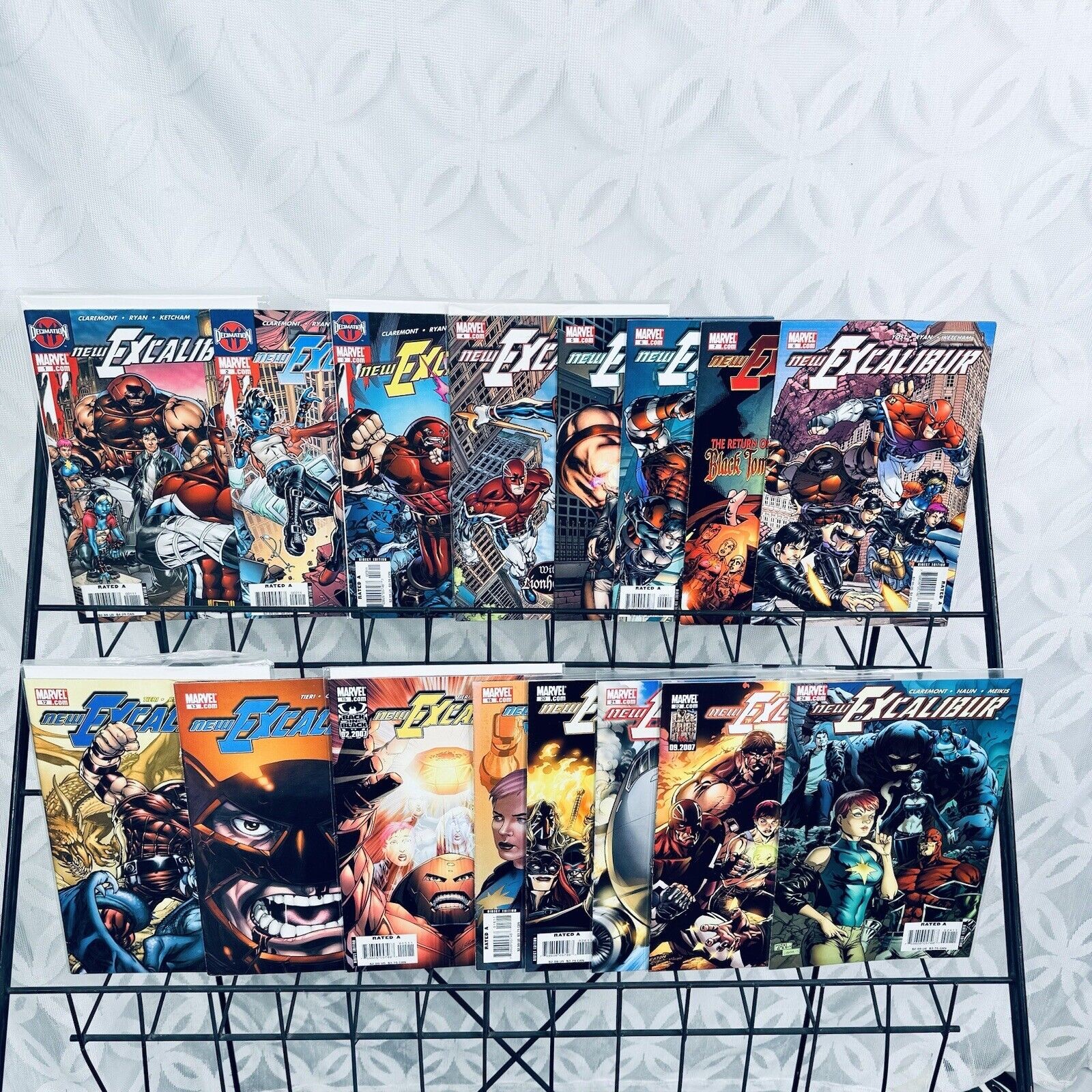 New Excalibur 1-8 12-13 15-16 20-22 24 Lot (2006 Marvel Volume 4) Let 1st