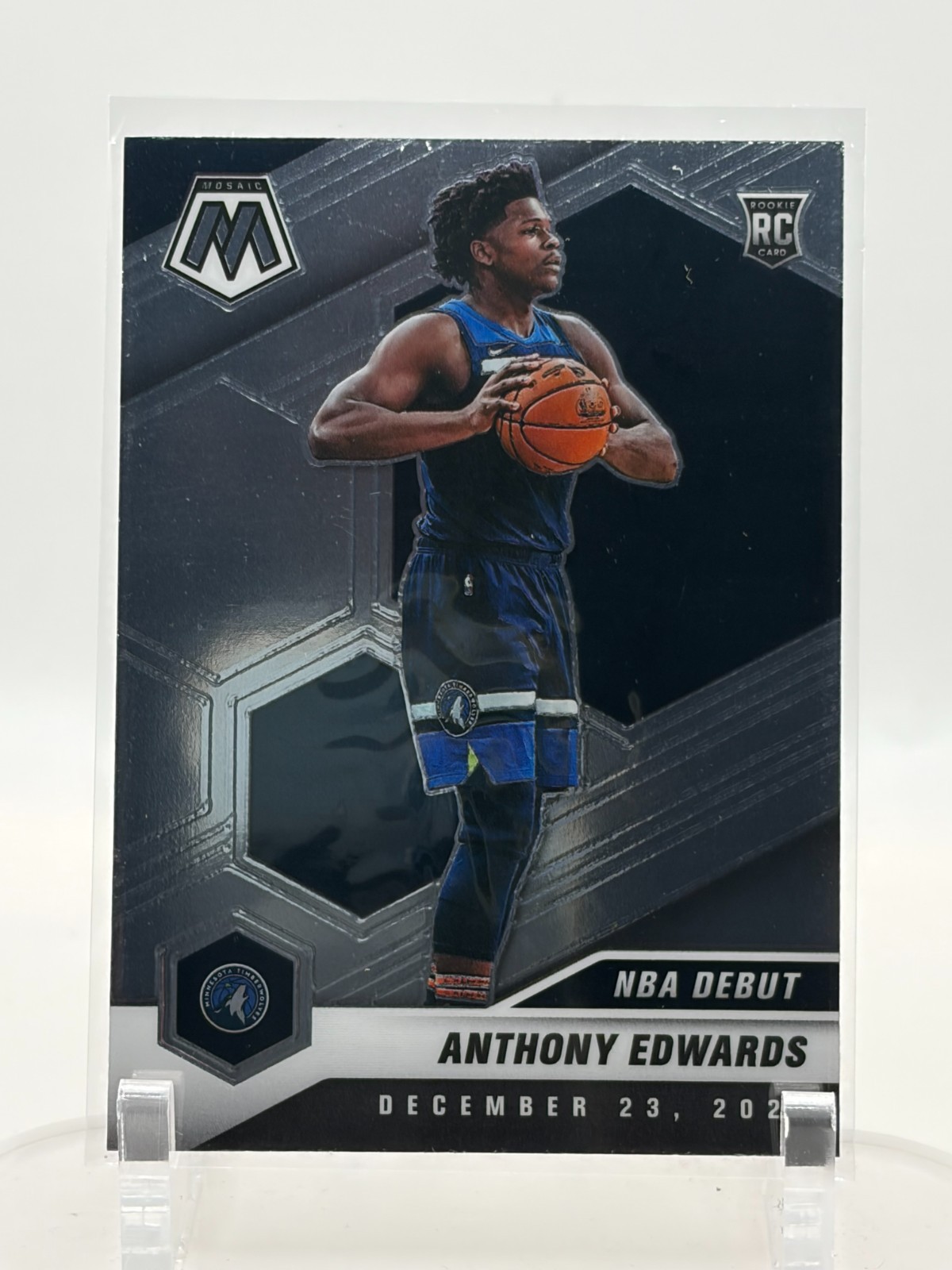 Panini 2020-21 Mosaic Mosaic Prizm Anthony Edwards NBA Debut RC #261 Wolves Panini 2020-21 Mosaic Mosaic Prizm Anthony Edwards NBA Debut RC #261 Wolves