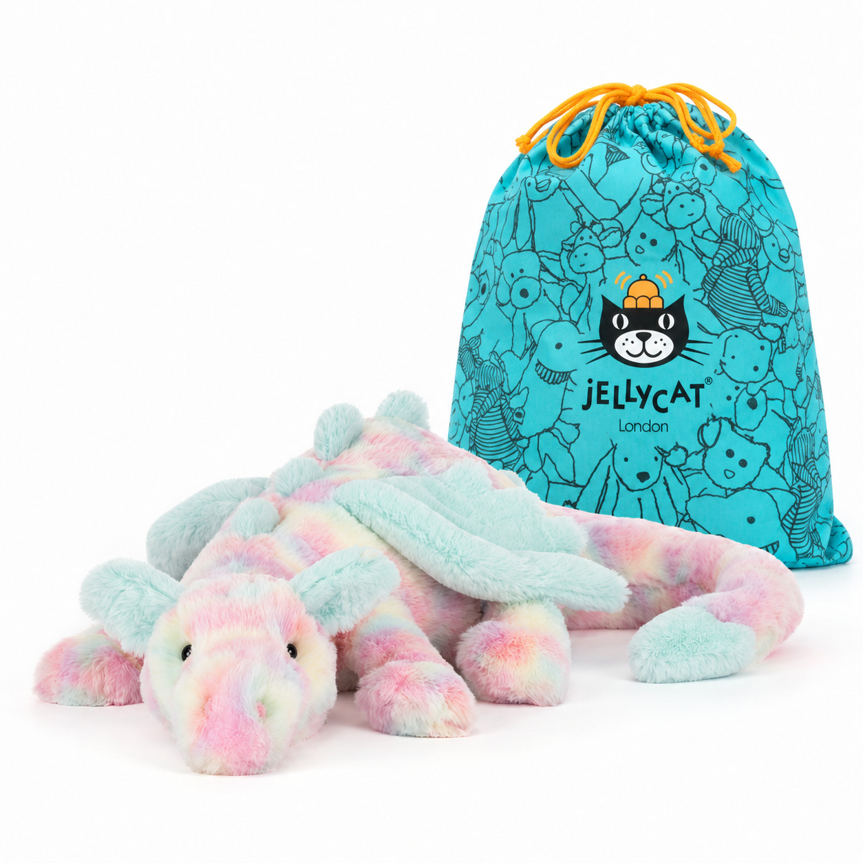 Jellycat Lazulia Dragon Plush Toy – Rare Dragon Limited Edition Best Gift NWT