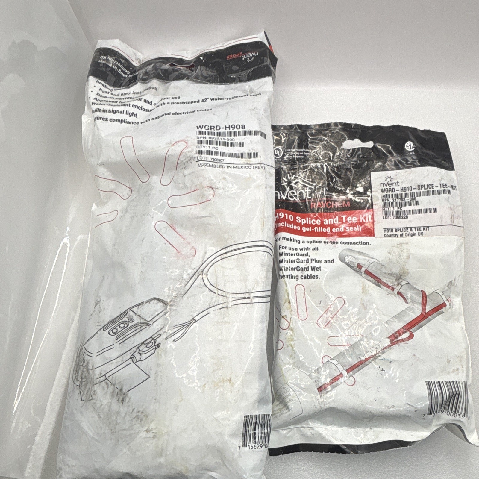 Nvent Raychem Bundle H908 H910Heat Trace Power Connection and Splice Kit