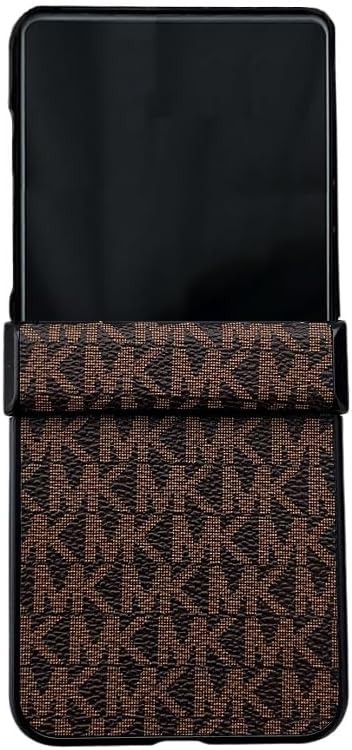 Samsung Galaxy Z Flip 7 Case with Hinge Protection, Luxury PU Leather Classic Co
