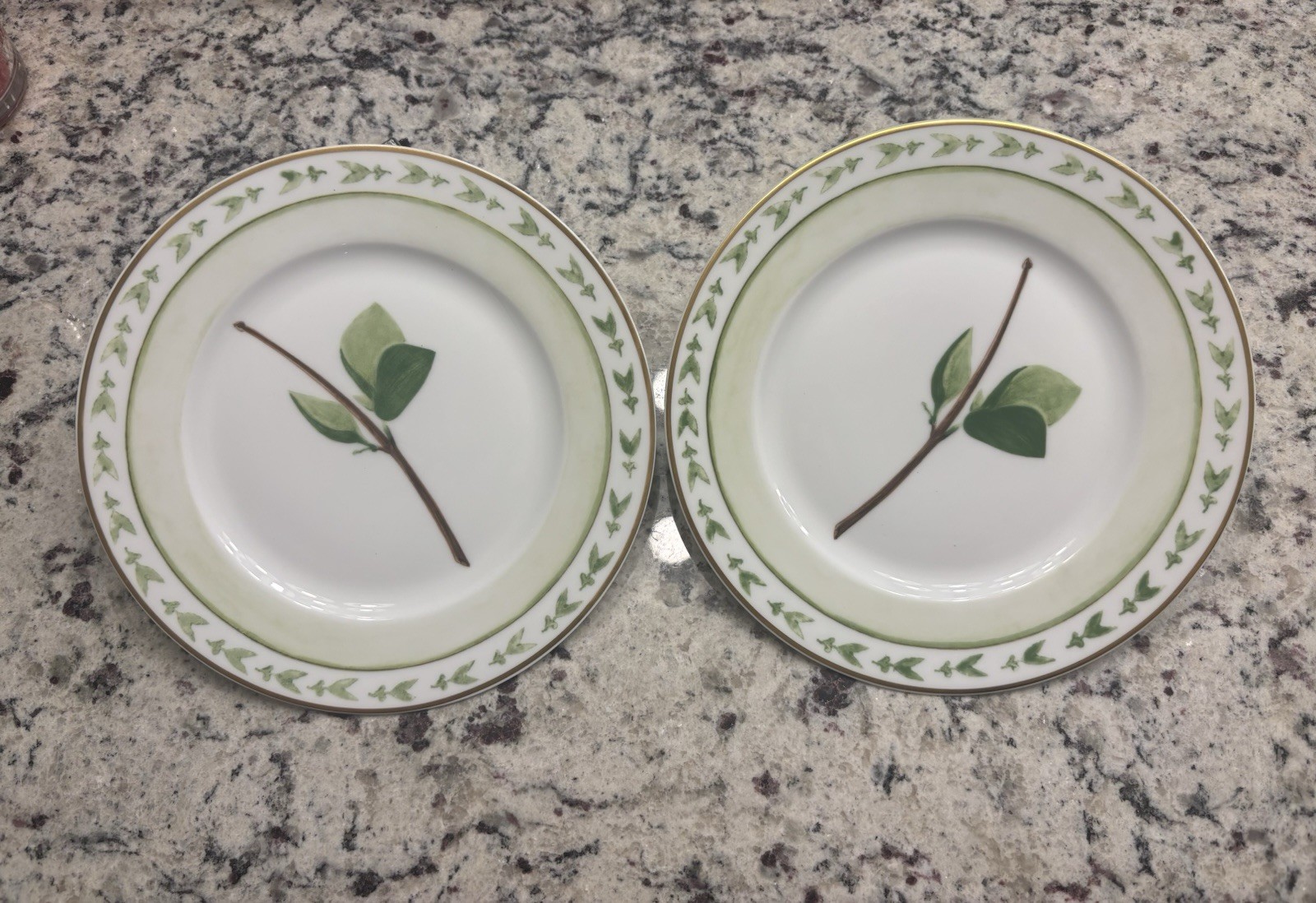 2  Raynaud Verdures Salad/ Dessert plates. collection No. 2
