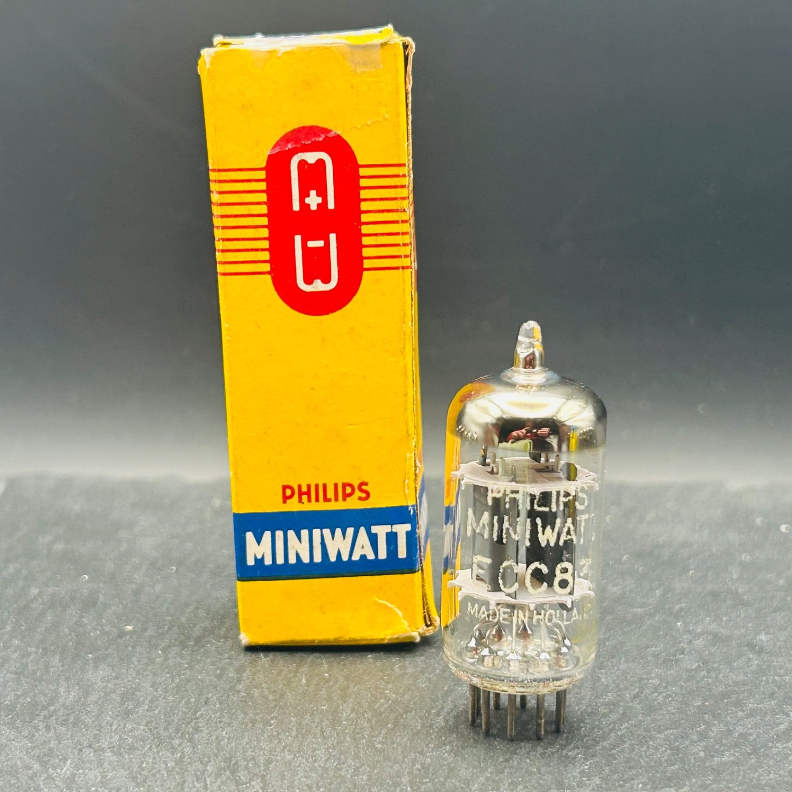 ECC83 12AX7 Philips Miniwatt Heerlen Holland Strong Tested Vintage Box