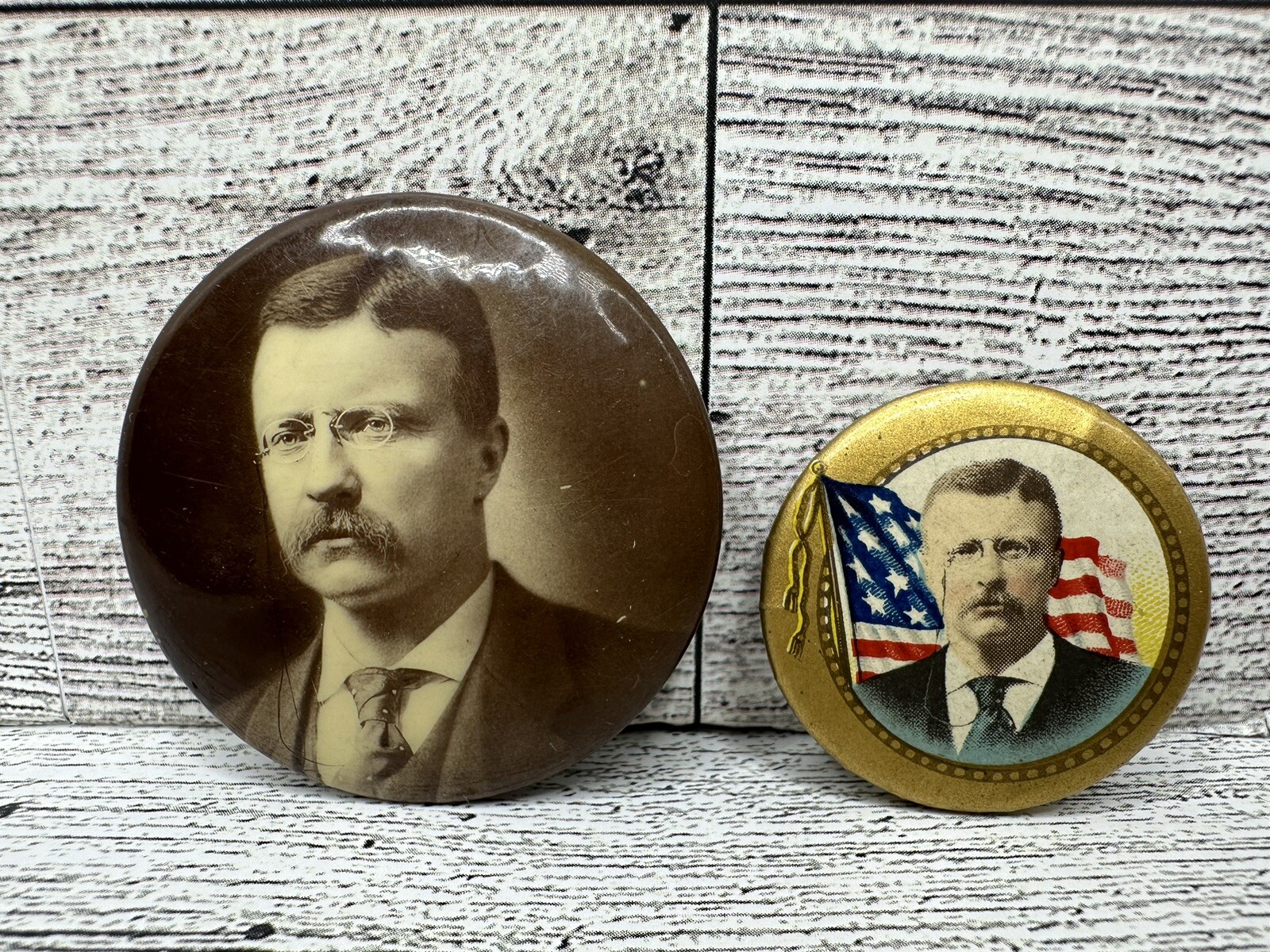 1904 Teddy Roosevelt Theodore Campaign Pin Pinback Button Badge President Flag 1904 Teddy Roosevelt Theodore Campaign Pin Pinback Button Badge President Flag