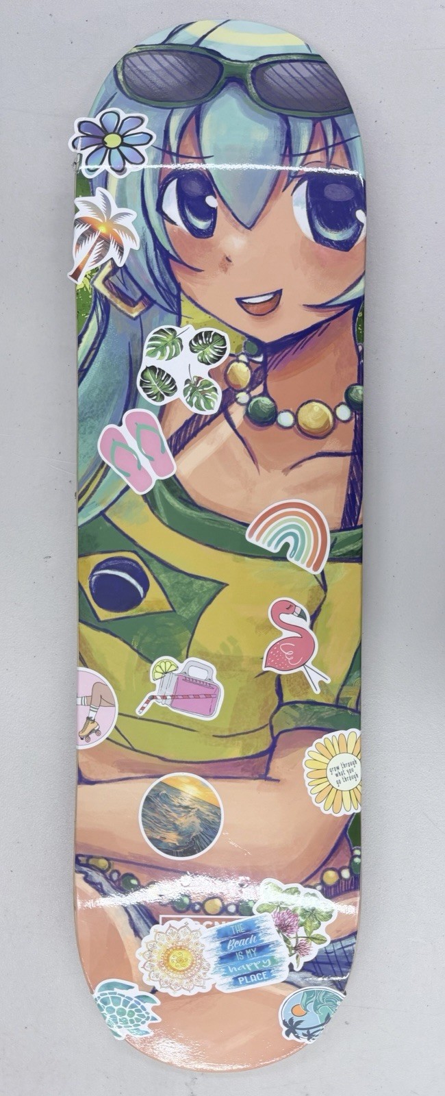 Limited Edition Hatsune Miku (Brazilian Miku) Rare 2prcnt.us Skate deck Limited Edition Hatsune Miku (Brazilian Miku) Rare 2prcnt.us Skate deck
