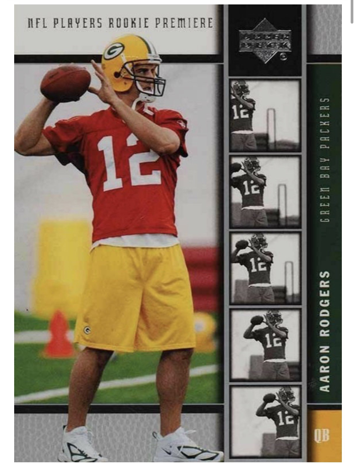 2005 Upper Deck NFL Players Rookie Premiere - Aaron Rodgers #16 (RC) 