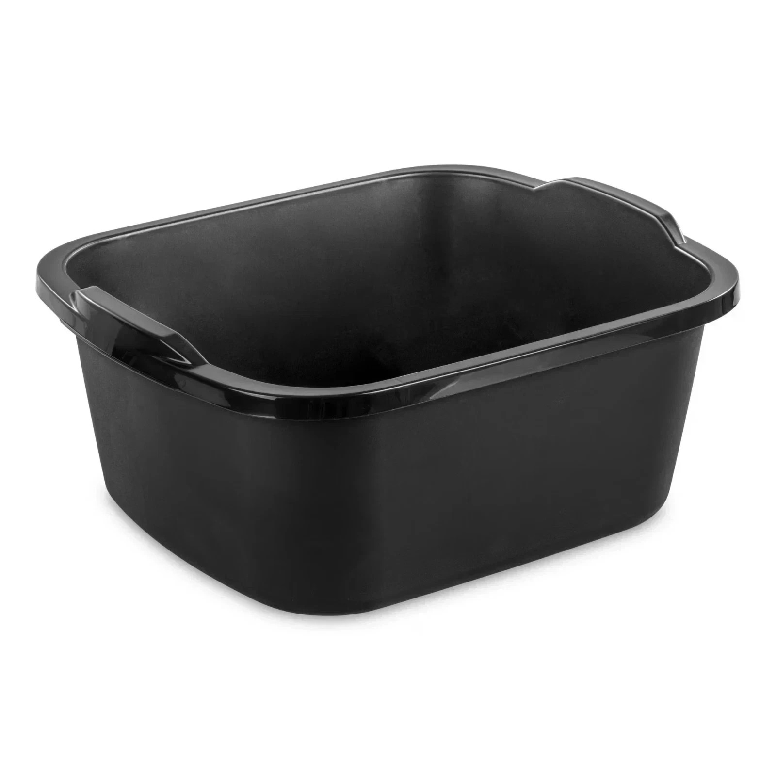 Sterilite 18 Qt Dishpan, Multi-Purpose Plastic Wash Tub, Black Sterilite 18 Qt Dishpan, Multi-Purpose Plastic Wash Tub, Black