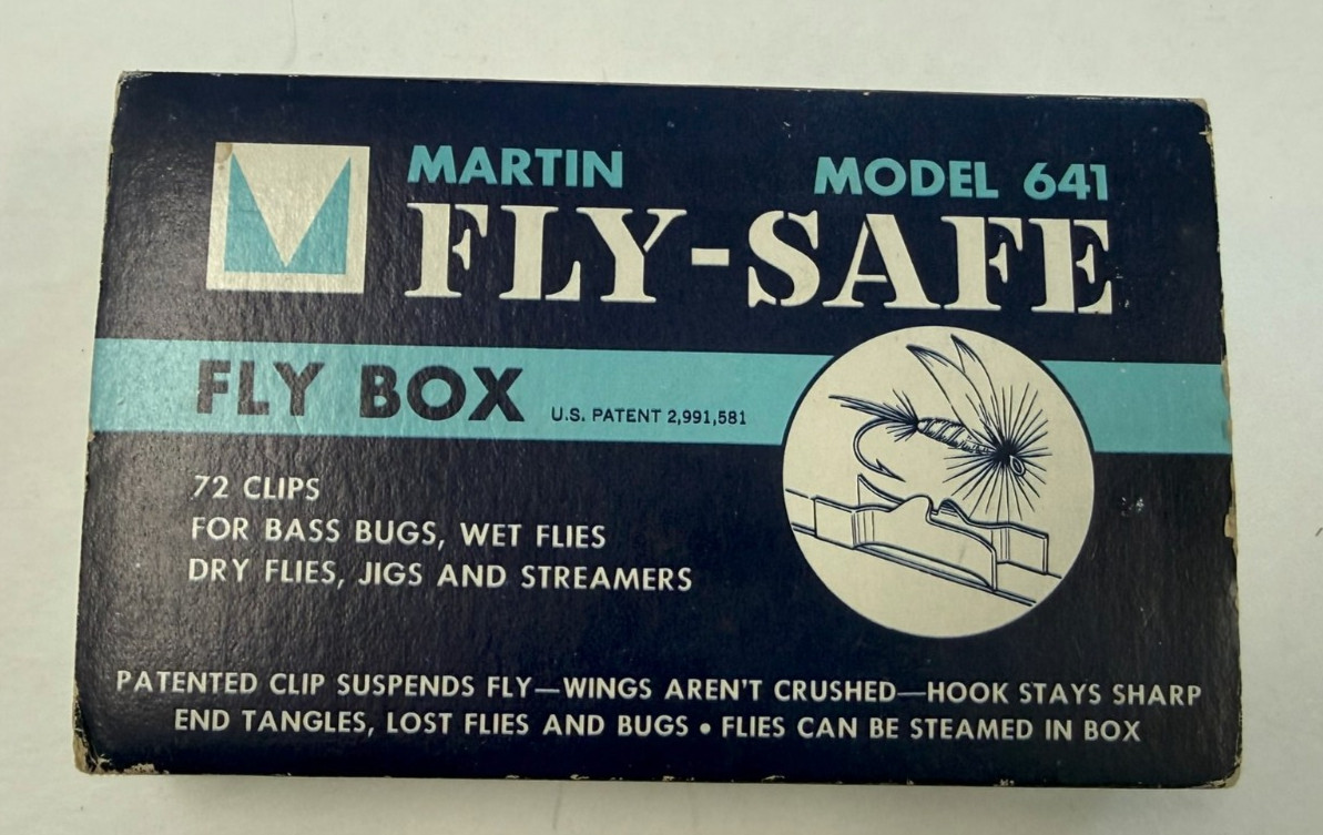 Vintage RARE Martin Fly Safe Fly Box Aluminum Case Model 641 New NOS Vintage RARE Martin Fly Safe Fly Box Aluminum Case Model 641 New NOS