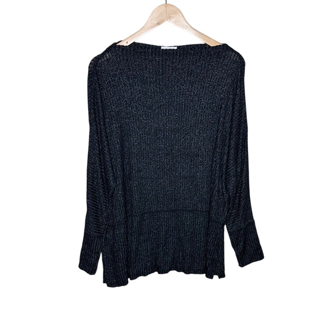 Maurices Dark Gray Light Weight Waffle Knit Sylvan Tunic Top Women\'s Size 0X