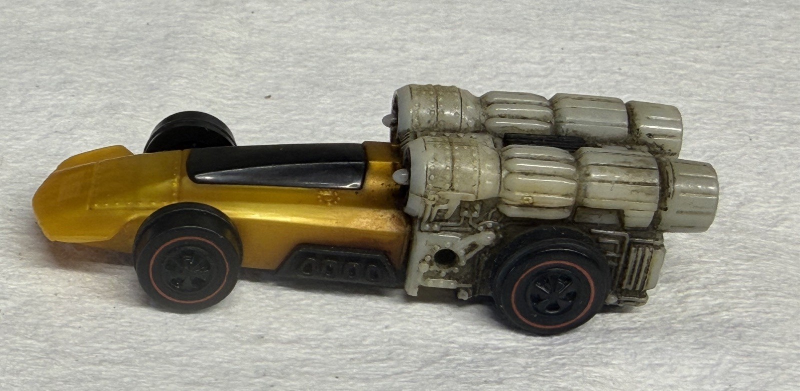 Vintage 1970 Hot Wheels Sizzlers Redlines Orange Gold -untested