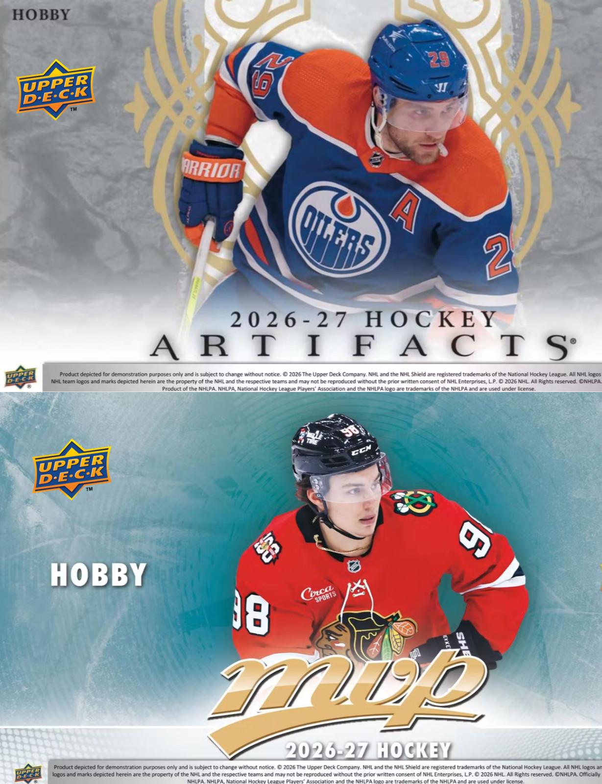 26-27 Upper Deck ARTIFACTS & MVP Hockey Pick Em 1-100 Complete Your Base Set Lot