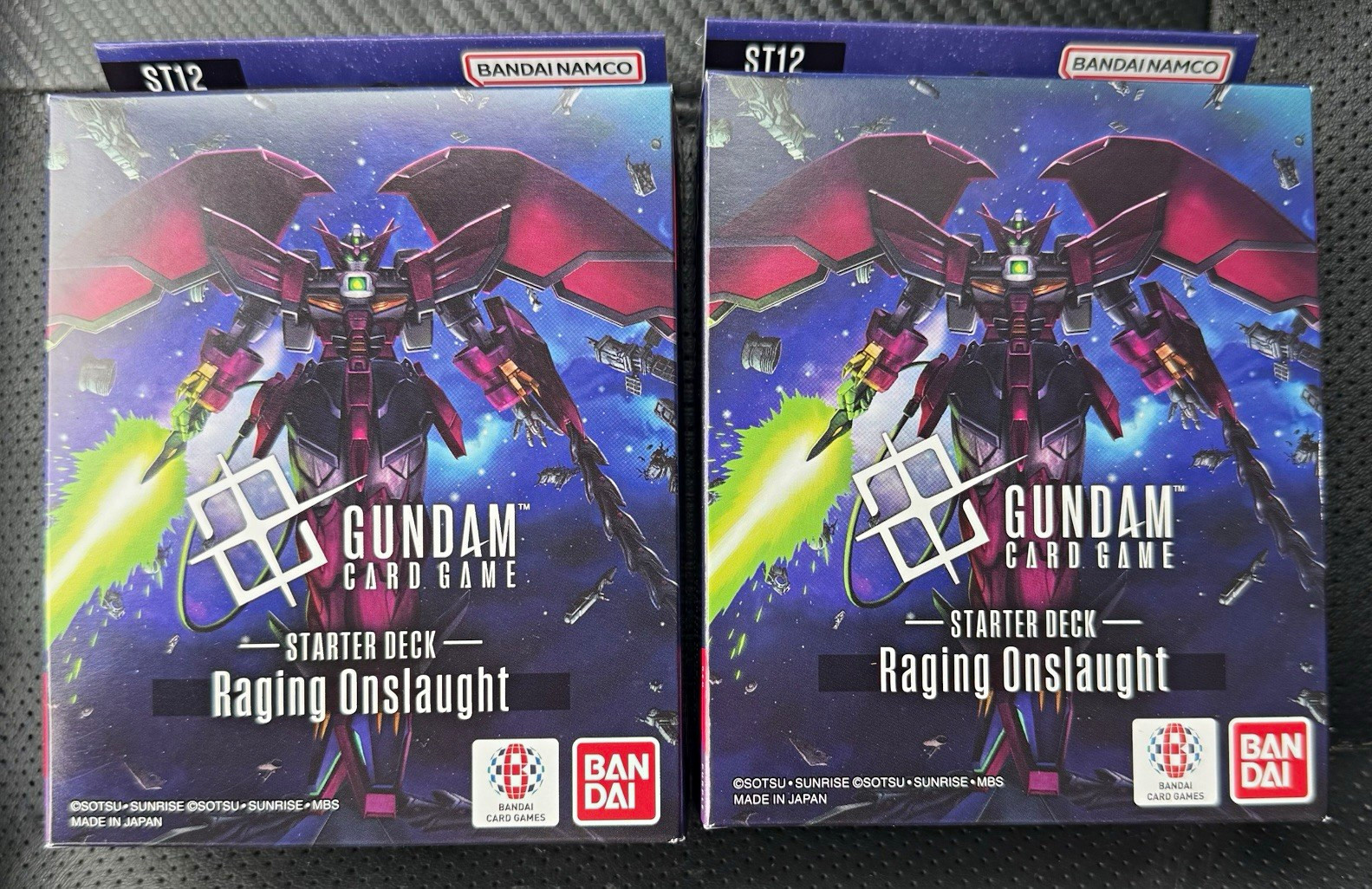 Bandai Gundam Card Game Starter Deck ST12 Raging Onslaught x2 SEALED W/ Promo Bandai Gundam Card Game Starter Deck ST12 Raging Onslaught x2 SEALED W/ Promo