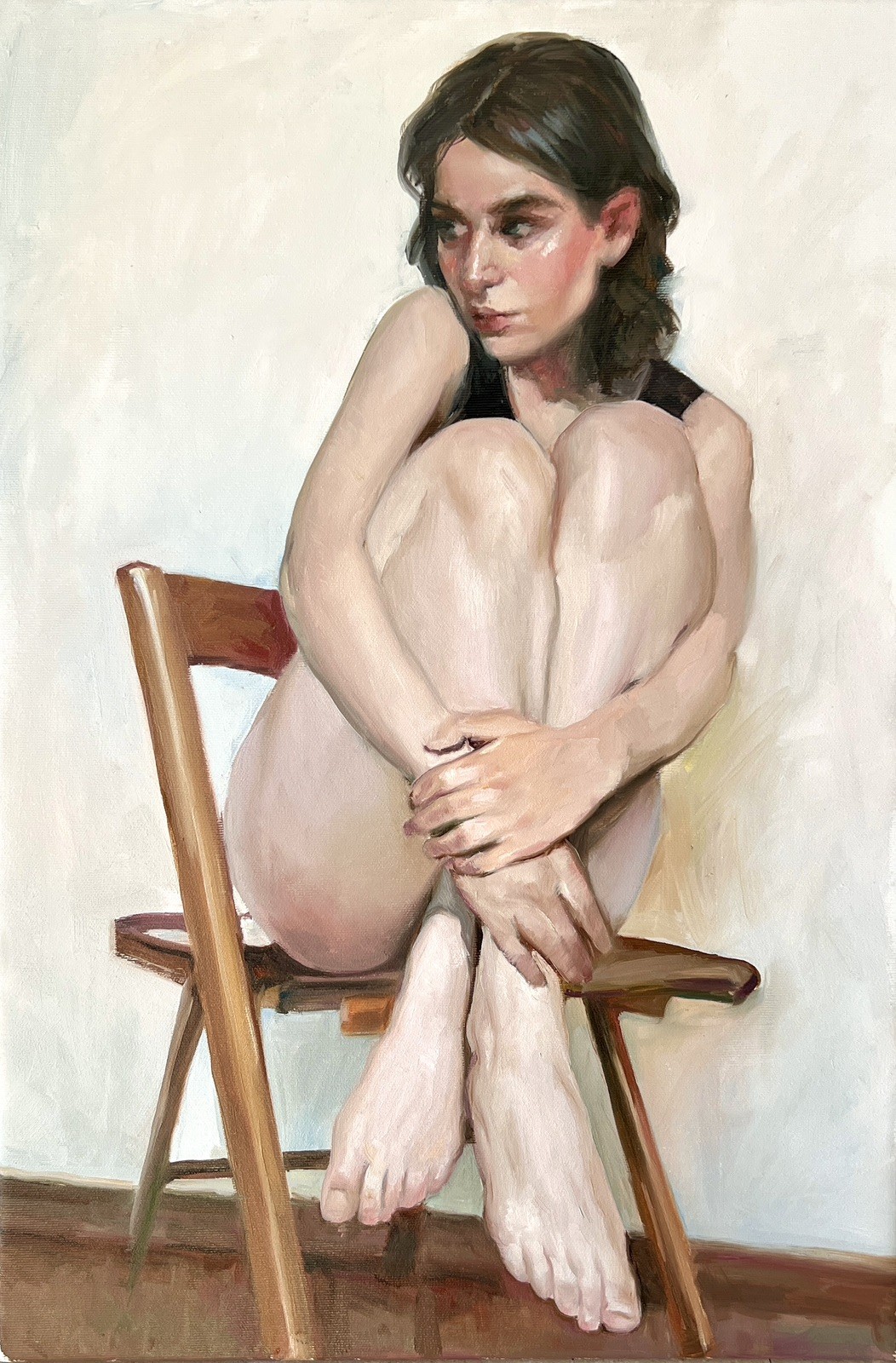 Original Oil Painting, Portrait, Female Figure, Modern Art 16x23,4 Inch Original Oil Painting, Portrait, Female Figure, Modern Art 16x23,4 Inch