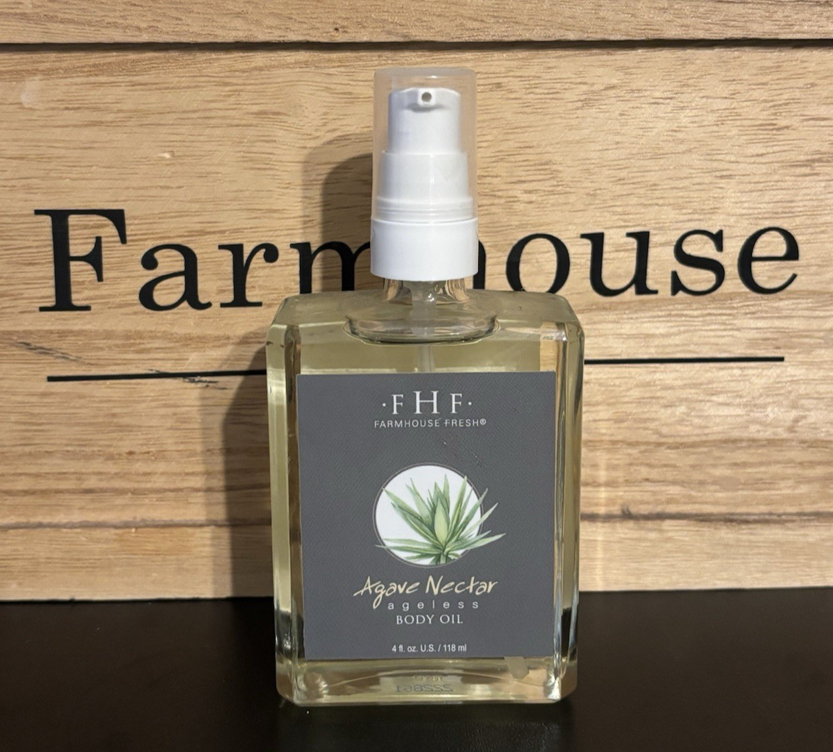 New Farmhouse Fresh FHF Agave Nectar Ageless Body Oil 4 Oz - Authentic New Farmhouse Fresh FHF Agave Nectar Ageless Body Oil 4 Oz - Authentic