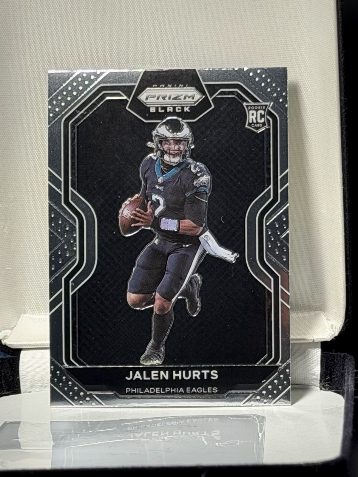 Jalen Hurts 2020 Panini Chronicles Prizm Black Rookie Philadelphia Eagles MINT Jalen Hurts 2020 Panini Chronicles Prizm Black Rookie Philadelphia Eagles MINT