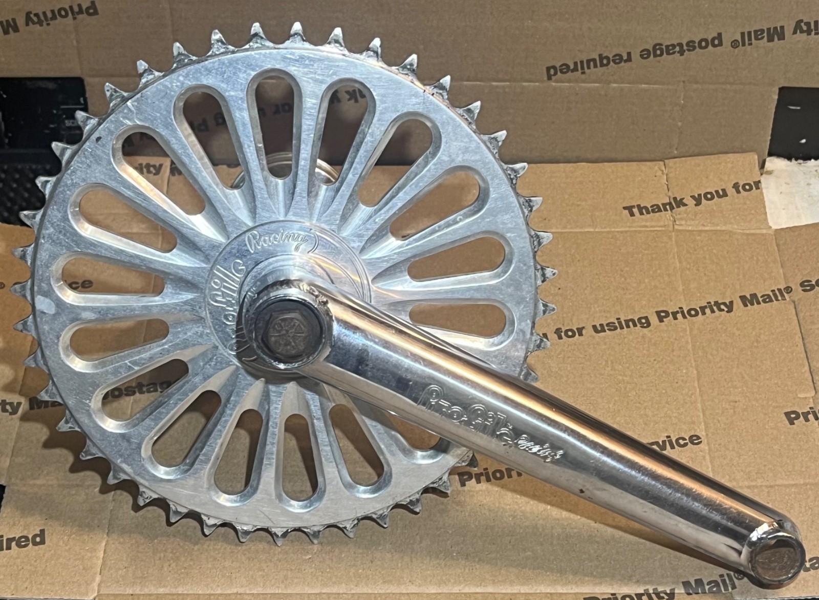 Profile Racing BMX Vintage  Early 90’s Crank RHD Boss Chrome 180MM W/Bottom B